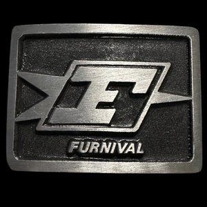 Furnival silver tone 3 x 2.5”  rectangle belt buckle